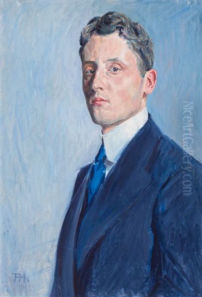 Selbstbildnis Oil Painting by August Haake