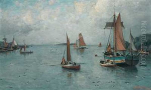 Fra Hvidingso Oil Painting by Lauritz Haaland