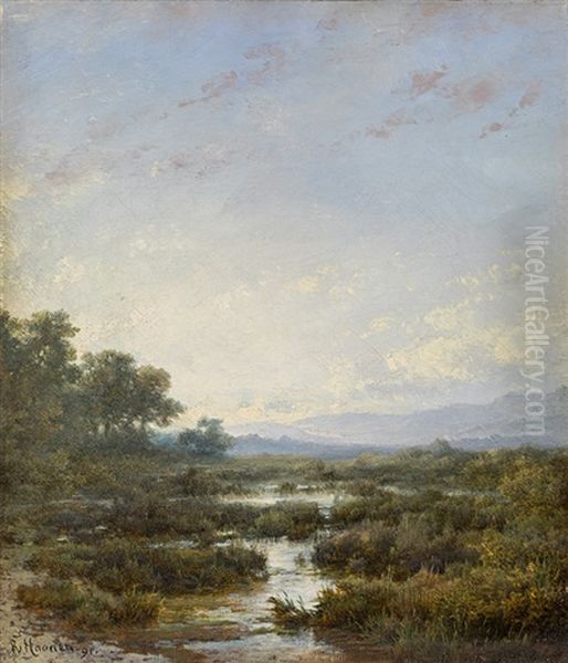 Landscape Oil Painting by Remigius Adriannus van Haanen