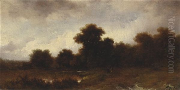 Aulandschaft Oil Painting by Remigius Adriannus van Haanen