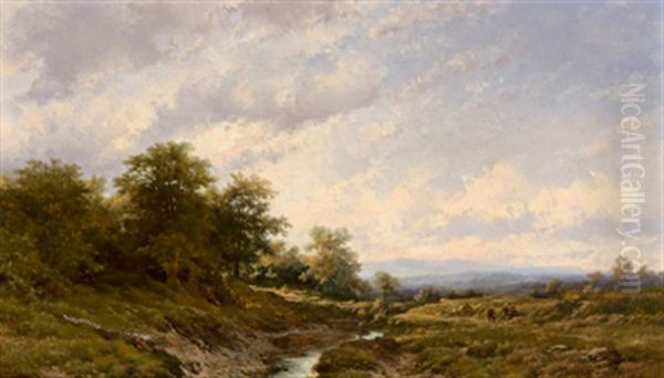 Abendstimmung Oil Painting by Remigius Adriannus van Haanen