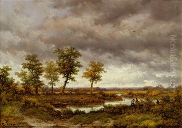 Weite Landschaft Oil Painting by Remigius Adriannus van Haanen