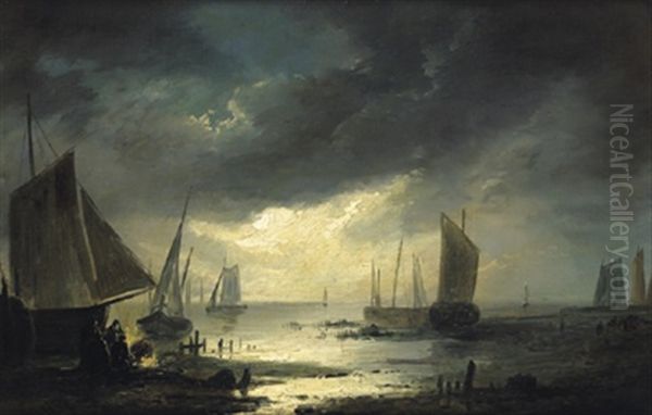 Kustenlandschaft Oil Painting by Remigius Adriannus van Haanen