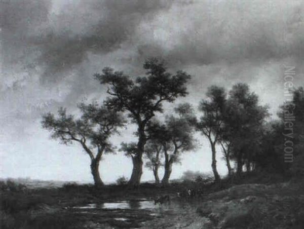 Waldlandschaft Oil Painting by Remigius Adriannus van Haanen