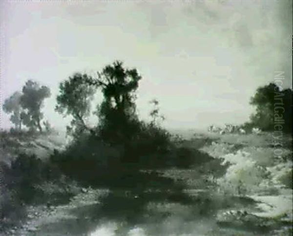 Tierherde Am Weiher Oil Painting by Remigius Adriannus van Haanen