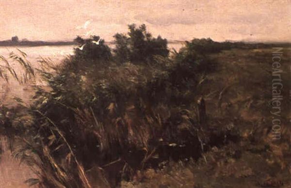 Kustenlandschaft Oil Painting by Johannes-Hubertus-Leonardus de Haas