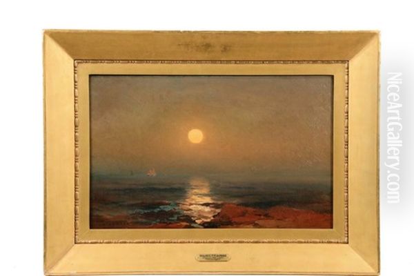 Moonlight Oil Painting by Mauritz F. H. de Haas