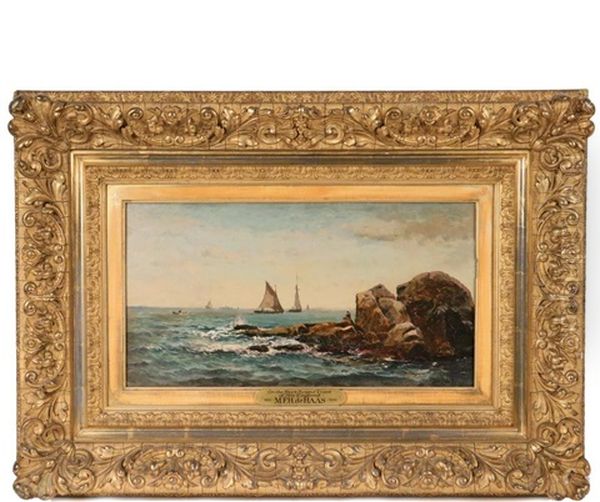 On The Rockbound Coast, New England Oil Painting by Mauritz F. H. de Haas