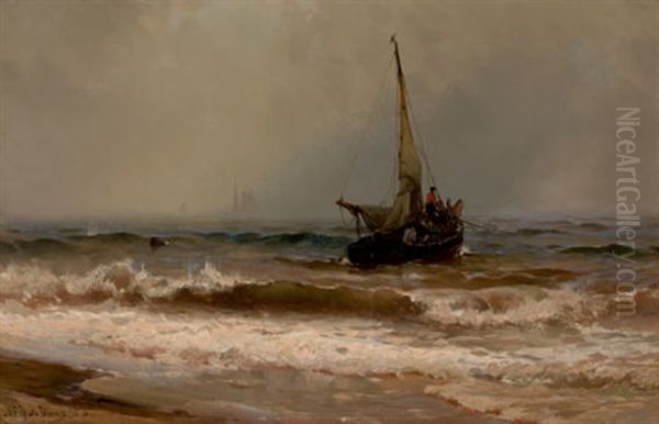Out To Sea Oil Painting by Mauritz F. H. de Haas