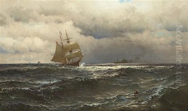 The Sparkling Sea Oil Painting by Mauritz F. H. de Haas