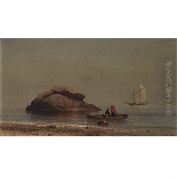 Admiring The Catch Oil Painting by Mauritz F. H. de Haas