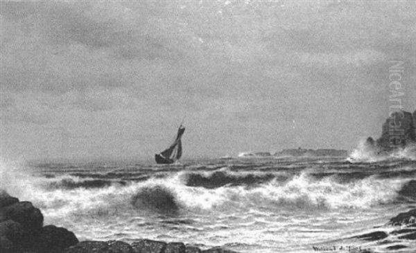 The Isle Of Shoals Oil Painting by Mauritz F. H. de Haas