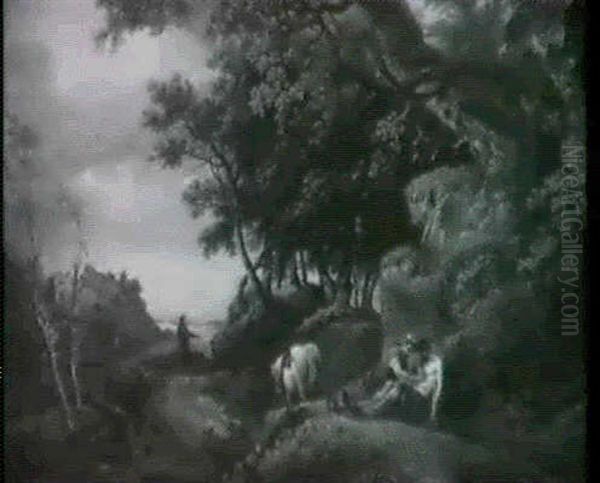 Il Buon Samaritano Oil Painting by Jacob Philipp Hackert