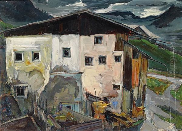 Speckbacherhaus Oil Painting by Rudolf Hafner