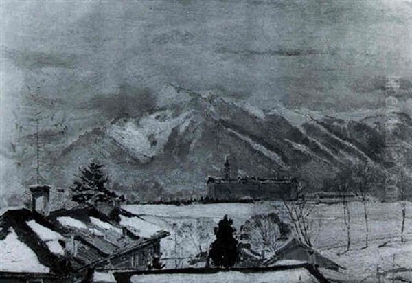 Salzburg, Untersberg Oil Painting by Rudolf Hafner