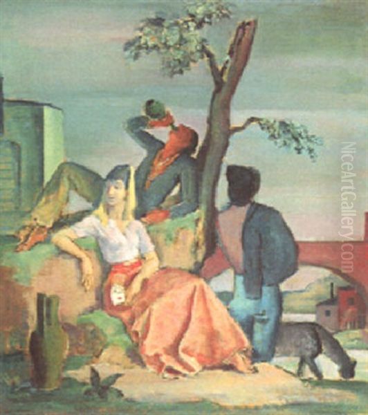 Carmen Oil Painting by Alfred Hagel