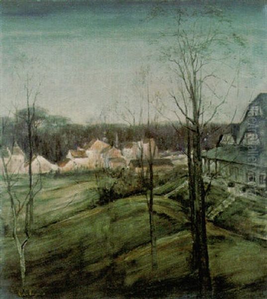 Aube L'hiver Oil Painting by Victor Charles Hageman