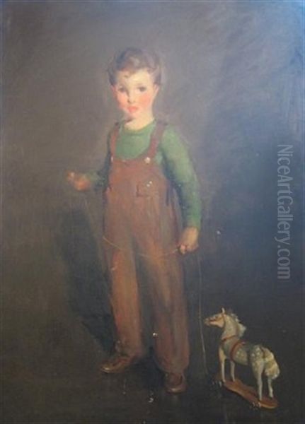 Portrait Of The Jonathan Ben Ali Haggin, Son Of The Artist Oil Painting by Ben Ali Haggin
