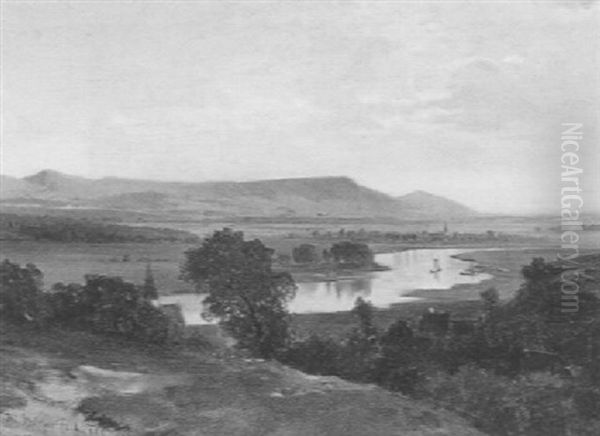 Bei Hassfurt Oil Painting by Ludwig Halauska