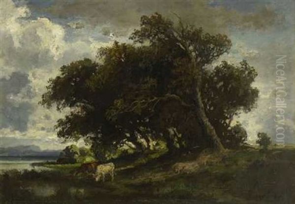 Am Starnberger-see Oil Painting by Fritz Halberg-Krauss