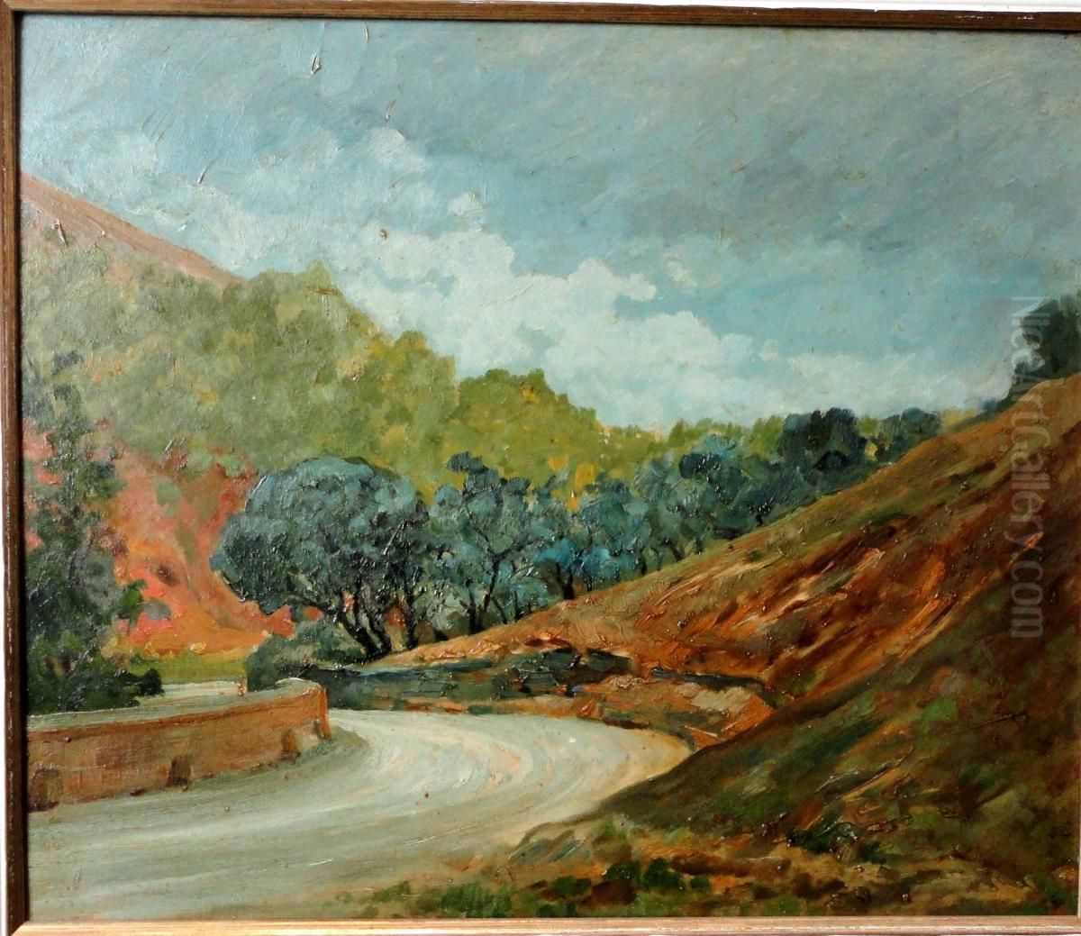 Paesaggio Oil Painting by Guglielmo Baldassini