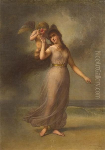 Allegorical Figure Oil Painting by George Henry Hall