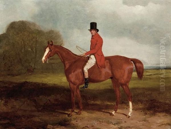 Hunter On His Horse Oil Painting by Harry Hall