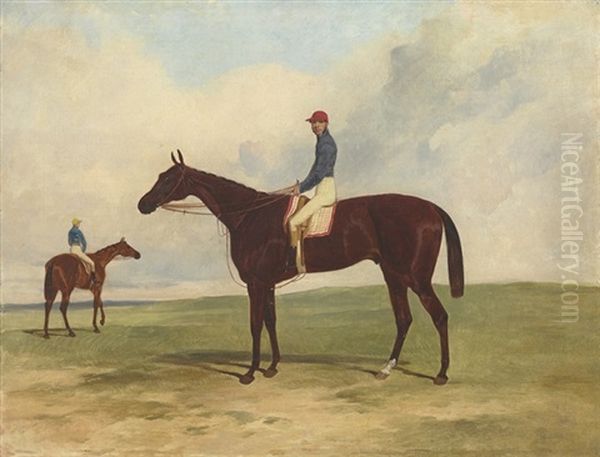 Mr John Gully's Andover, Alfred Day Up, Winner Of The Derby Oil Painting by Harry Hall