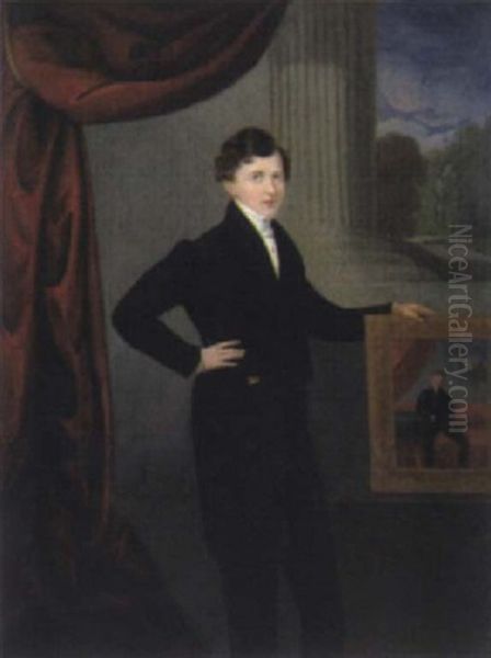 Selbstportrait Oil Painting by John Hall