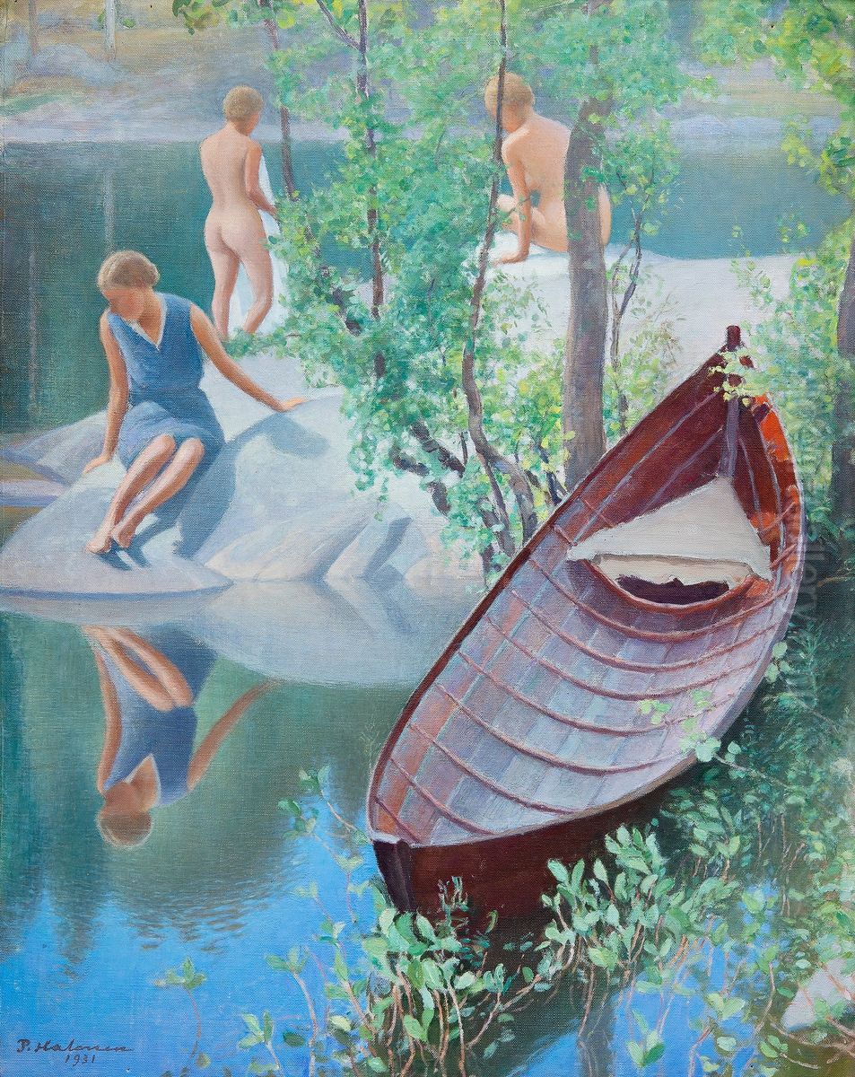 Summer Idyll Oil Painting by Pekka Halonen