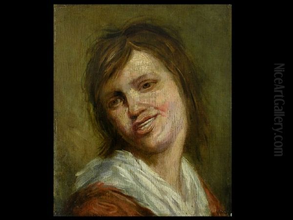 Portrait Eines Jungen Mannes Oil Painting by Frans Franszoon Hals the Younger