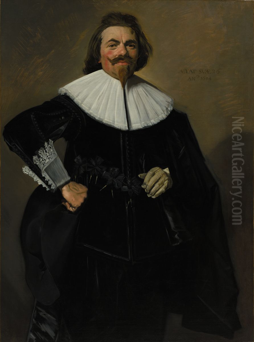 Portrait Of Tieleman Roosterman Oil Painting by Frans Hals