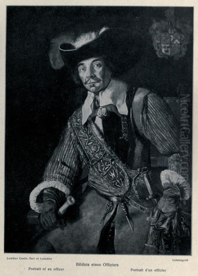 Portrait Of An Officer Oil Painting by Frans Hals