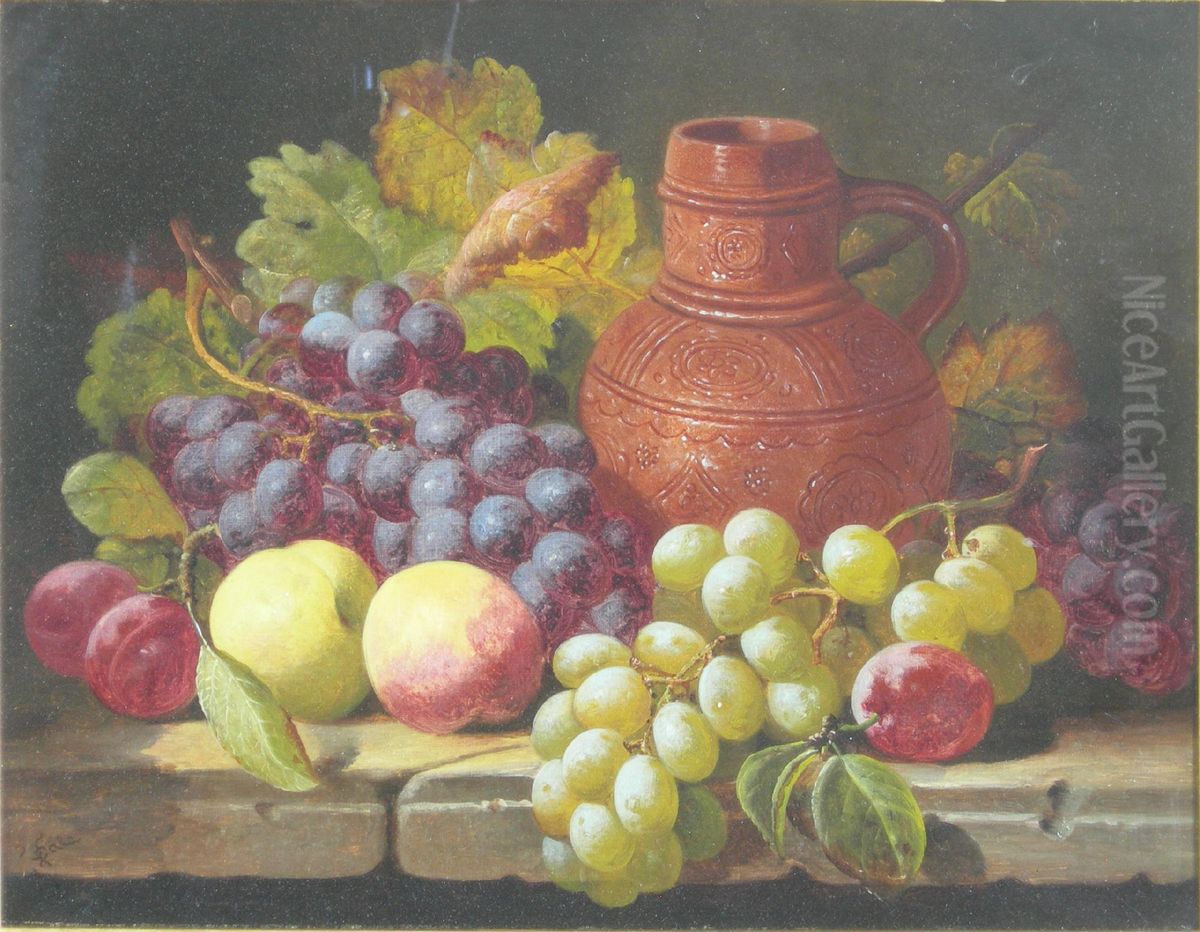 Still Life With Terracotta Jug Oil Painting by Charles Thomas Bale