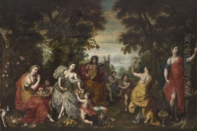Allegorie Des Cinq Sens Oil Painting by Hendrick Balen