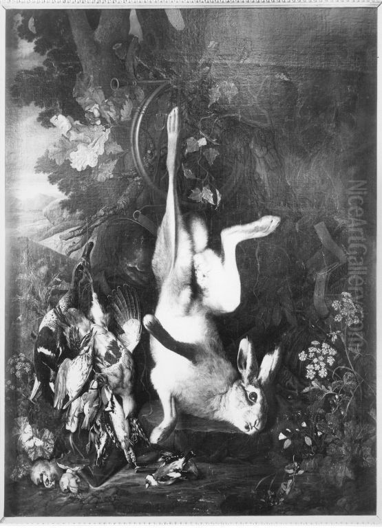 Jagdstillleben Oil Painting by Philipp Ferdinand de Hamilton