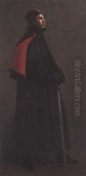 Portrait Of General Sir Ian Standish Monteith Hamilton Oil Painting by Vereker Monteith Hamilton