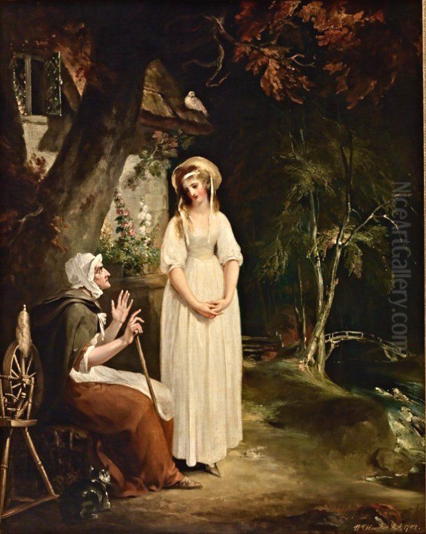 Lavinia And Her Mother Oil Painting by William Hamilton