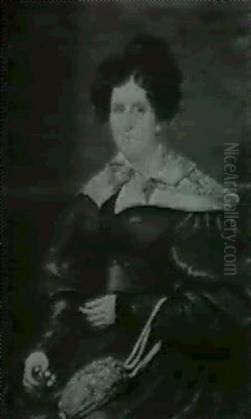 Lady In A Brown Dress Oil Painting by William M. (R.) Hamilton