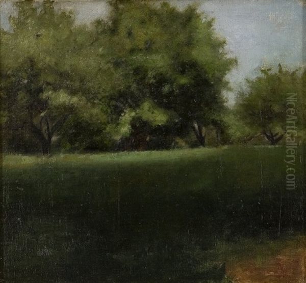 Ved Et Skovbryn Oil Painting by Vilhelm Hammershoi