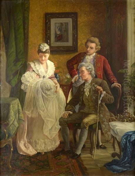 Firstborn Son Oil Painting by Johann Hamza