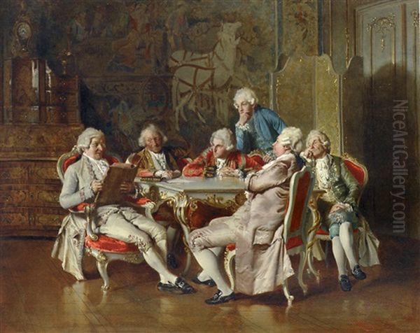 The Narrator Oil Painting by Johann Hamza