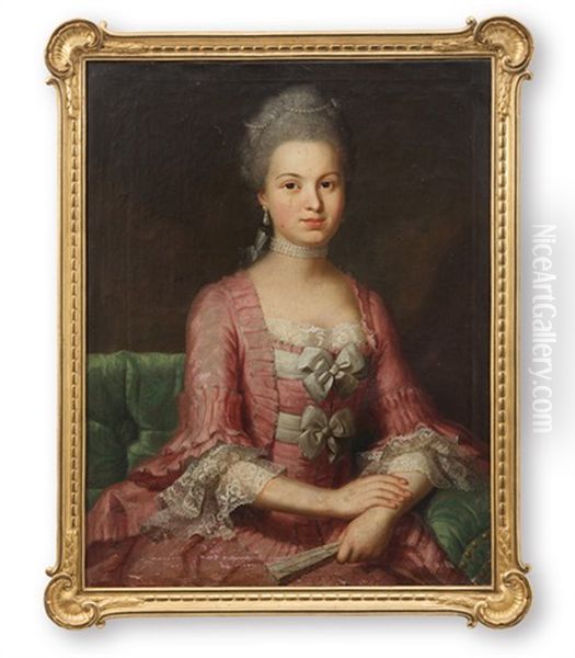 Bildnis Der Marianna Susanna Wurstemberger Oil Painting by Emanuel Handmann