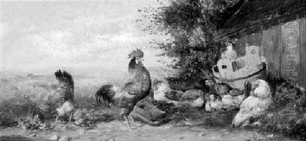 Honsegard Oil Painting by Max Josef Haenger Sr.