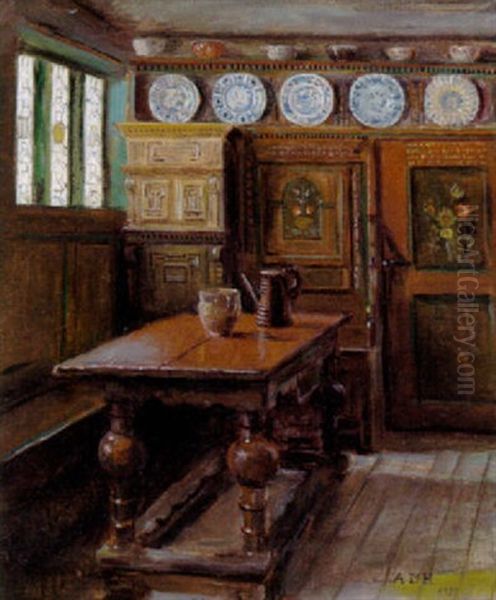 Samsostue Oil Painting by Anne Marie Hansen