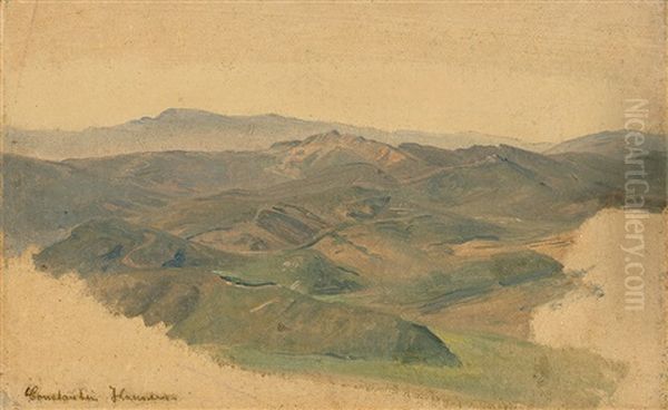 In Den Bergen Bei Olevano Oil Painting by Constantin Hansen