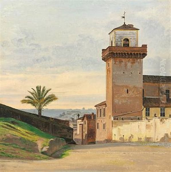 San Pietro In Vincoli I Rom Oil Painting by Constantin Hansen