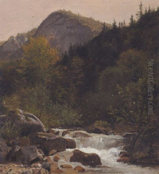 Fra Tyrol Oil Painting by Constantin Hansen