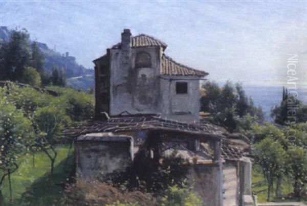 Sudliche Landschaft Oil Painting by Sigvard Hansen