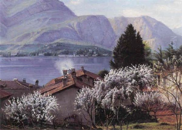 Parti Fra Como-soen Oil Painting by Sigvard Hansen